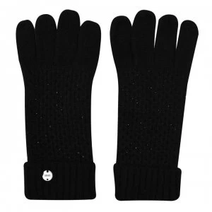 Liu Jo Liu Strass Gloves Womens - Black 2222
