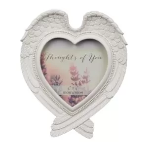 3" x 3" - Thoughts of You Hanging Heart Frame with Wings