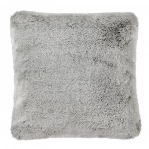 Hotel Collection Silver Tip Faux Fur Cushion - Silver