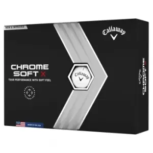 Callaway 2022 CHROME Soft X 22 Golf Balls - White
