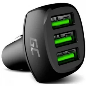 Green Cell PowerRide CADGC01 USB charger Car, HGV Max. output current 2400 mA 3 x USB