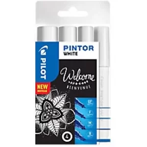 Pilot Pintor Paint Marker Broad White Pack of 4
