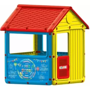 Charles Bentley - Dolu Kids My First House Wendy Playhouse Indoor or Outdoor Easy Installation - Multi-Coloured