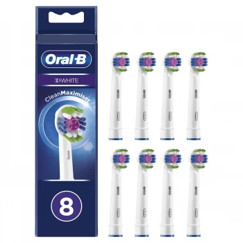 Oral-B 3D White Electric Toothbrush Heads - 8 Pack