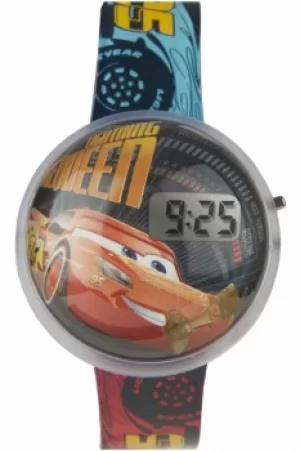 Childrens Character Disney Cars 3 Lightning McQueen Bubble LCD Watch DC315