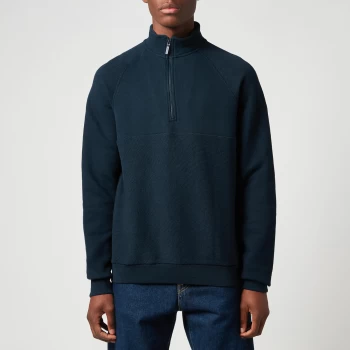 Barbour 55 Degrees North Mens Wear Half Zip Sweatshirt - Navy - XL