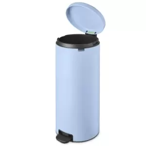 Brabantia newIcon Pedal Bin 30 Litre Plastic Bucket Dreamy Blue