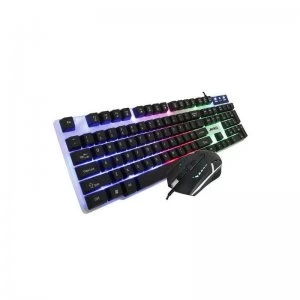 Jedel RGB LED Wired USB Gaming Keyboard and 4D Mouse Set