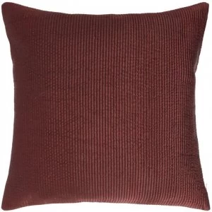 Linea Faux Silk Cushion - Aubergine