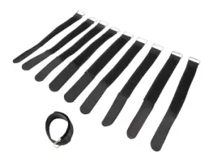 Cable Ties With Hook And Loop Fastening 16 x 200mm Pack of 10