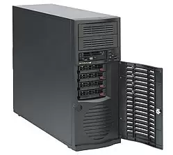 SuperChassis 733TQ-668B - Midi Tower - Server - Black - ATX,EATX - HDD - Heating - LAN - Power - BSMI CCC CE/EMC FCC class B TUV/CB UL/CUL