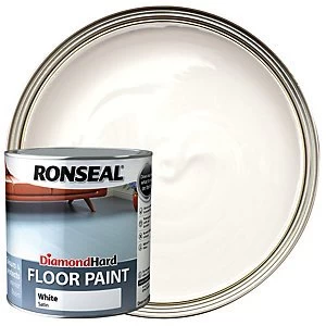 Ronseal Diamond Hard Floor Paint - Satin White 2.5L