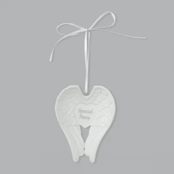 Thoughts of You Hanging Resin Wings Plaque - Nana