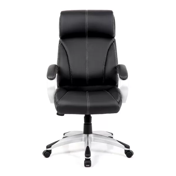 Leather Executive Office Chair Black