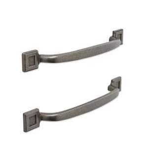 IT Kitchens Pewter Effect D Shaped Cabinet Handle Pack of 2