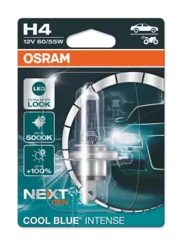 OSRAM Cool Blue Intense Bulb H4 12V/60/55W - X1, white, white