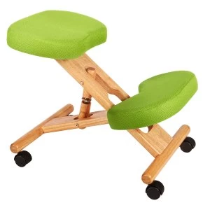 Teknik Wooden Kneeling Chair - Lime Green