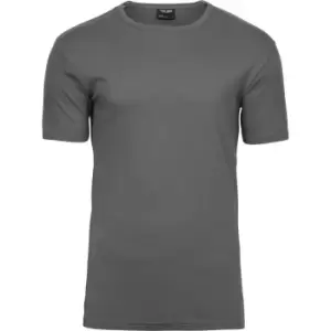 Tee Jays Mens Interlock Short Sleeve T-Shirt (S) (Powder Grey)