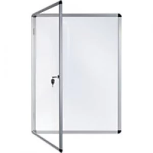 Bi-Office Wall Mountable Lockable Noticeboard Enclore Indoor Magnetic 72 x 98.1cm White