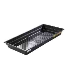 Justrite PE small universal sump tray, made of recycled polyethylene, capacity 75 l, length 1206 mm