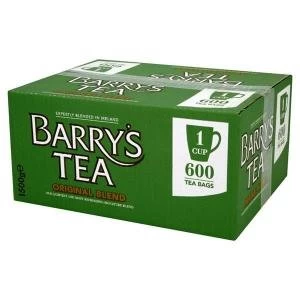 Barrys Tea Original Blend 1 Cup Tea Bags Box of 600 Barrys Green Label