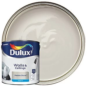 Dulux Walls & Ceilings Pebble Shore Matt Emulsion Paint 2.5L