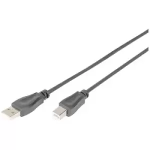 Digitus USB cable USB-A plug, USB-B plug 3m Black DB-300105-030-S