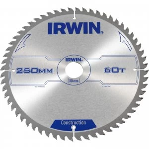 Irwin Aluminium Non-Ferrous Metal Saw Blade 250mm 60T 30mm