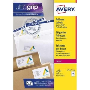 Avery L7164 250 63.5x72mm QuickPEEL Addressing Labels Pack of 3000 Labels