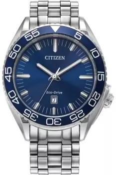 Gents Citizen Eco-Drive bracelet with blue dial Watch AW1770-53L