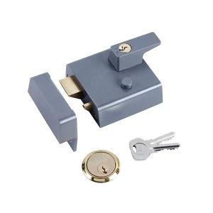 Yale Locks P1 Double Security Nightlatch 60mm Backset Chrome Finish Visi
