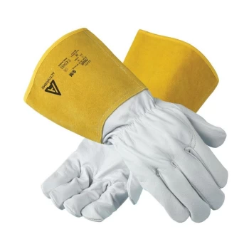 43-217 ActivArmr Heat Resistant Leather Tig Welding Gloves - Size 10 - Ansell