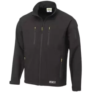 JCB Workwear Trade Softshell Black Jacket Waterproof Breathable Coat XXL D+IR