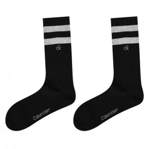 Calvin Klein 2 Pack Striped Socks - Black1