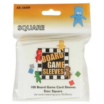 Board Game Sleeves - Square (fits cards of 69x69mm) - 100 Sleeves