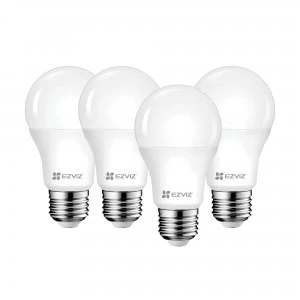 EZVIZ LB1 White WiFi LED Smart Bulb - E27, 4 Pack