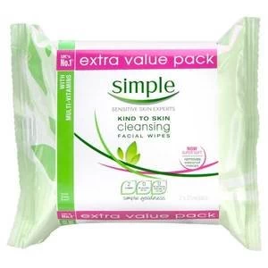 Simple Cleansing Wipes Twin Pack