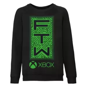 Xbox Boys FTW Sweatshirt (9-11 Years) (Black/Green)