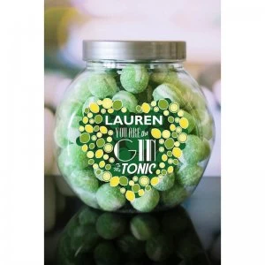 Personalised Youre the Gin to my Tonic Sweet Jar