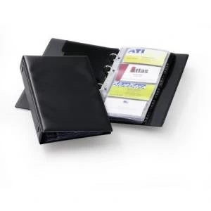 Durable VISIFIX Economy 96 Business Card Binder 255x145mm Black