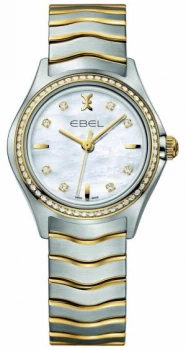 EBEL Wave Ladies Two-tone Diamond Set 1216351 Watch