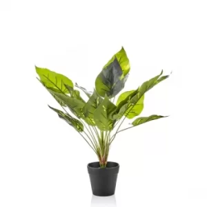 CCK0196 Artificial Green Plant in Black Pot