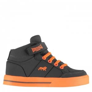 Lonsdale Canons Childrens Hi Top Trainers - Grey/Orange