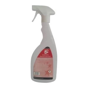 5 Star Facilities Empty Bottle for Concentrated Washroom Cleaner 750ml