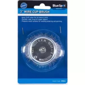 BlueSpot 19211 75mm (3") Wire Cup Brush