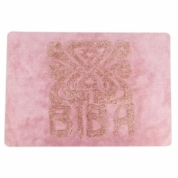 Biba Bath Mat - Border Blush