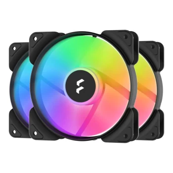 Fractal Designs Aspect 14 RGB PWM 140mm Case Fan Triple Pack - Black