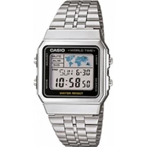Casio A500WEA-1EF Silver Grey Unisex Digital Watch