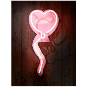 Gingersnap Lumosnap Balloon Heart Neon Wall Light