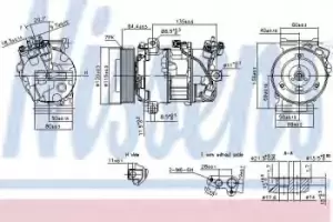 Nissens Compressor, air conditioning AC 890126